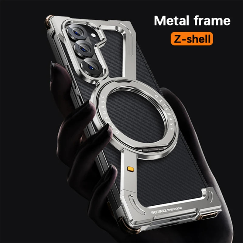 Galaxy Z Fold7 Frameless Shockproof Magnetic Ring Slim Protection Case