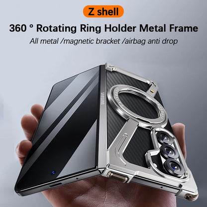 Galaxy Z Fold7 Frameless Shockproof Magnetic Ring Slim Protection Case