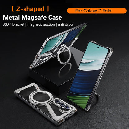 Galaxy Z Fold7 Frameless Shockproof Magnetic Ring Slim Protection Case