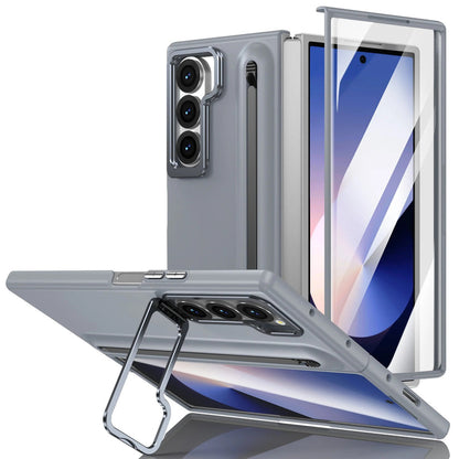 Galaxy Z Fold7 S-Pen Case with Skin Feel & Front Glass Protection