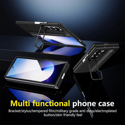 Galaxy Z Fold7 S-Pen Case with Skin Feel & Front Glass Protection