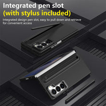 Load image into Gallery viewer, Galaxy Z Fold Series S-Pen Case with Skin Feel &amp; Front Glass Protection
