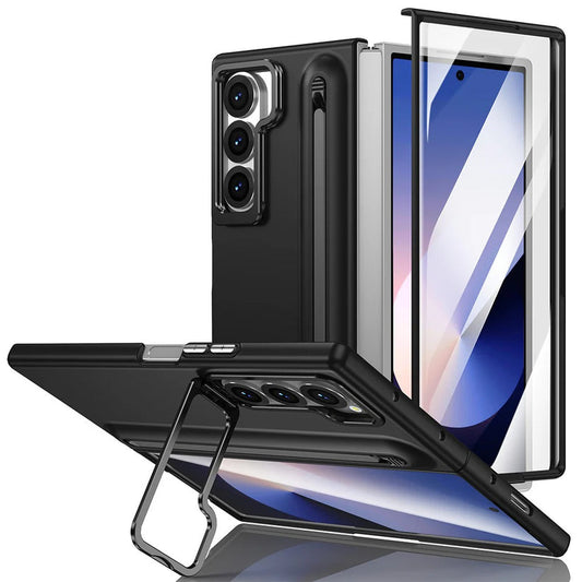 Galaxy Z Fold7 S-Pen Case with Skin Feel & Front Glass Protection