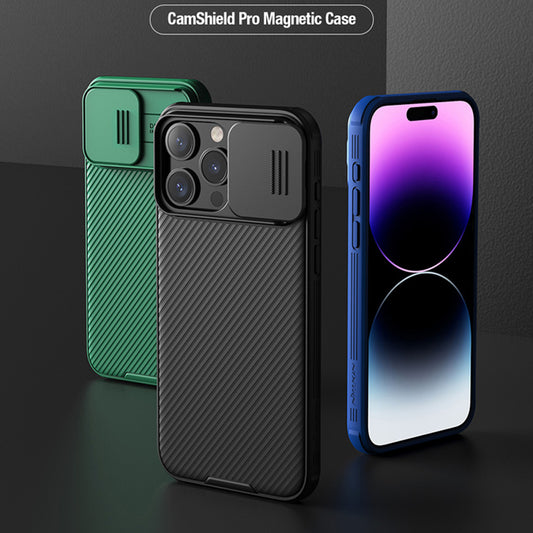 iPhone 15 Series Camshield Shockproof Business Back Case- Black