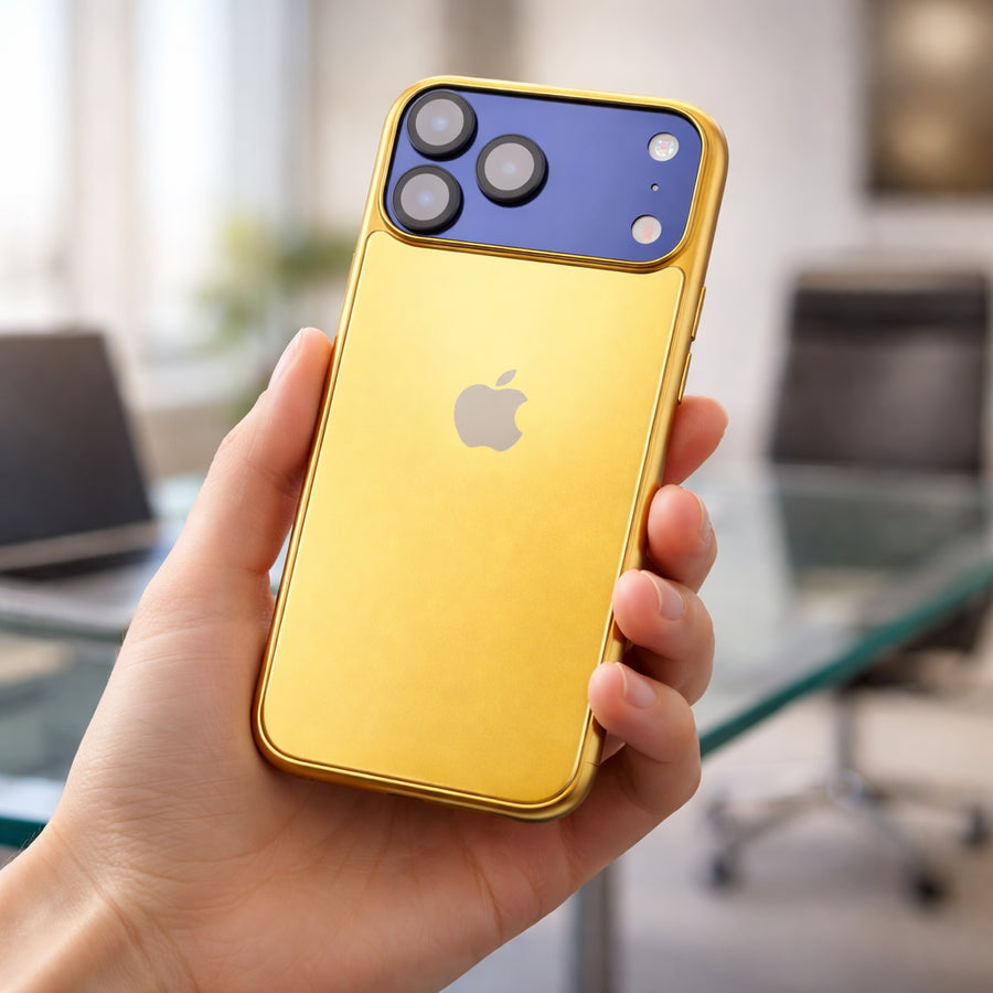 Gold Electroplated 360° Protective Case for iPhone Series | Anti-Skid Shockproof Cover