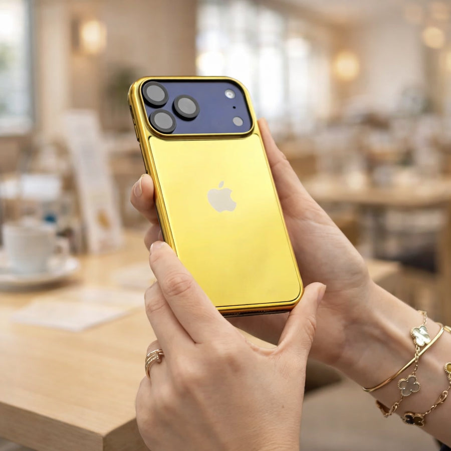 Gold Electroplated 360° Protective Case for iPhone Series | Anti-Skid Shockproof Cover