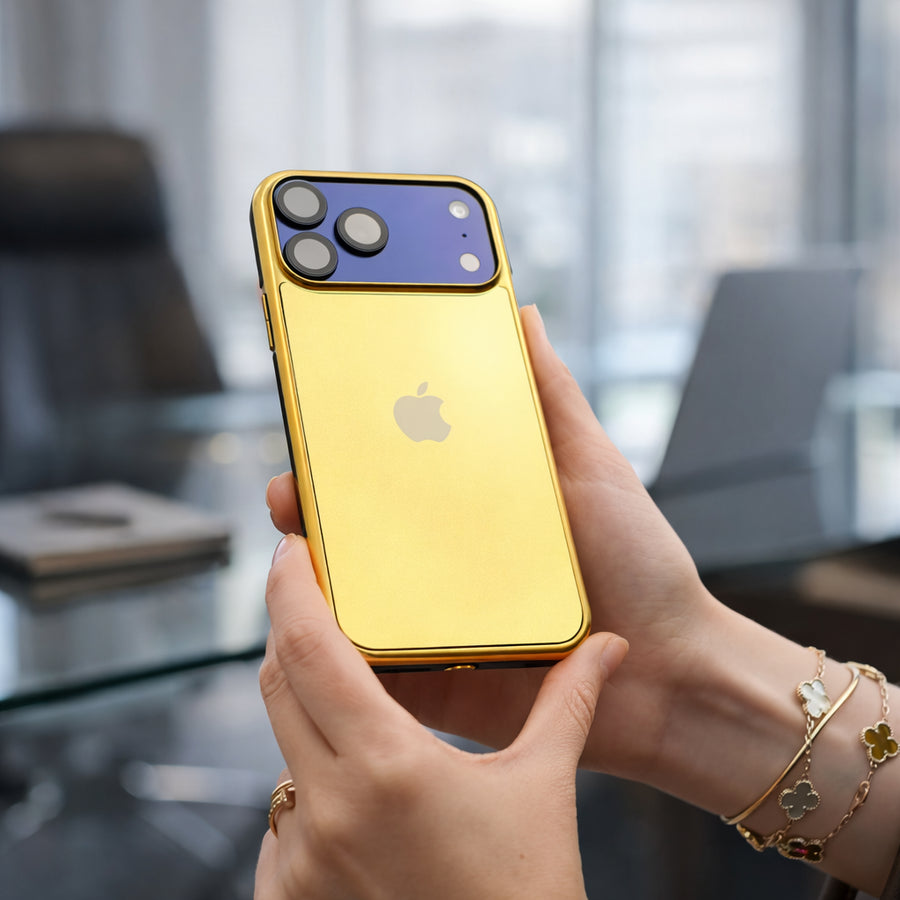 Gold Electroplated 360° Protective Case for iPhone Series | Anti-Skid Shockproof Cover