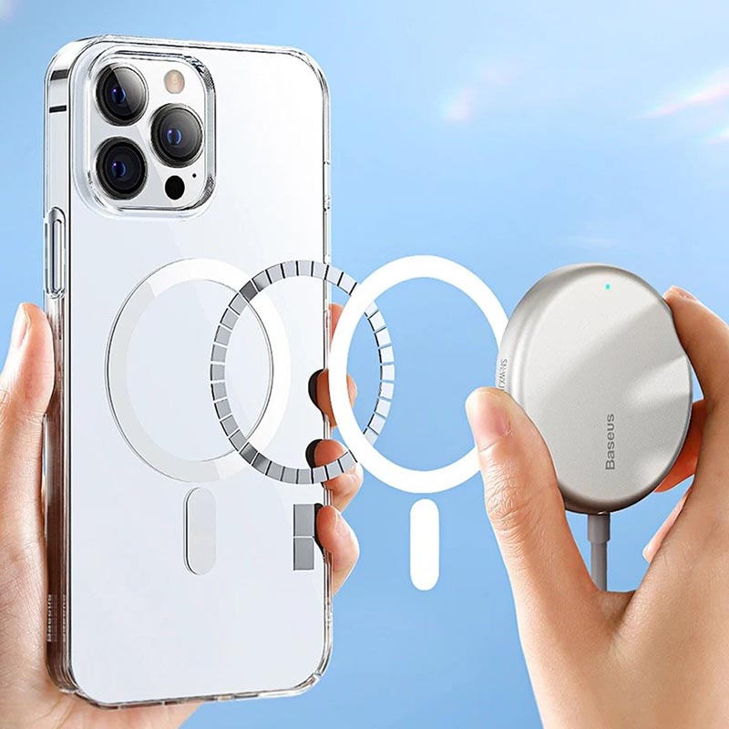 iPhone 17 Series MagSafe Shockproof Transparent Back Case