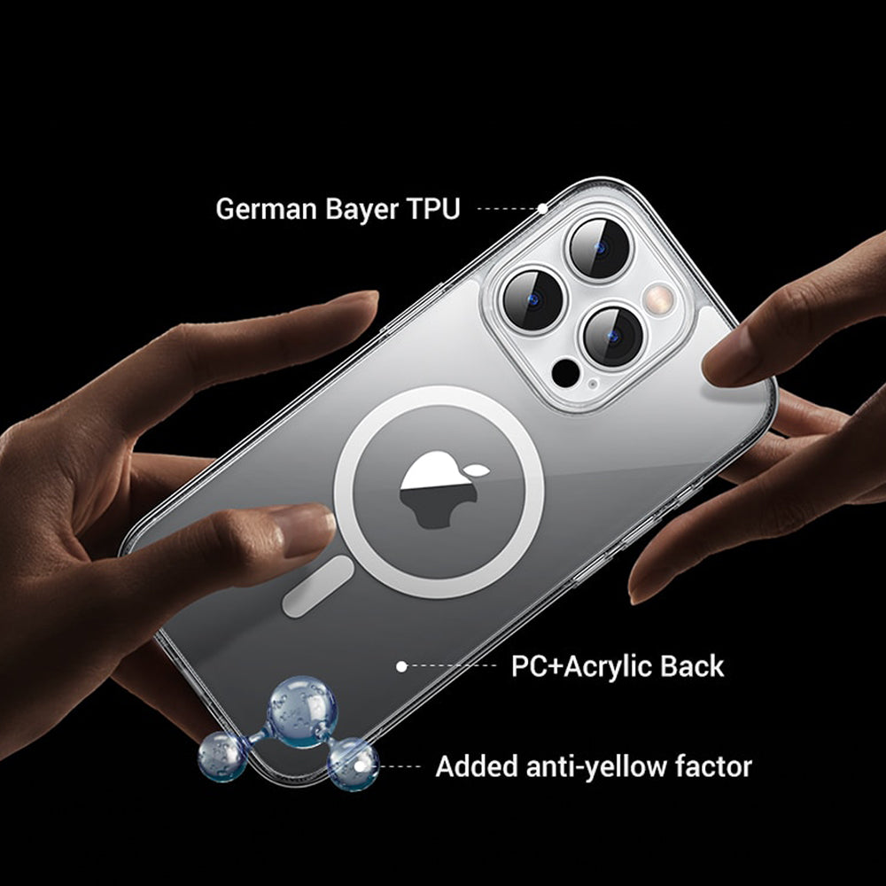 iPhone 17 Series MagSafe Shockproof Transparent Back Case