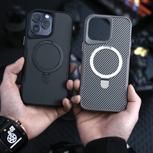 Load image into Gallery viewer, iPhone 16 Series Easy Grip Carbon Texture With Ring Case
