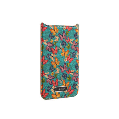 iPhone 17 Pro Max Compatible Flower Leather Butterfly Case