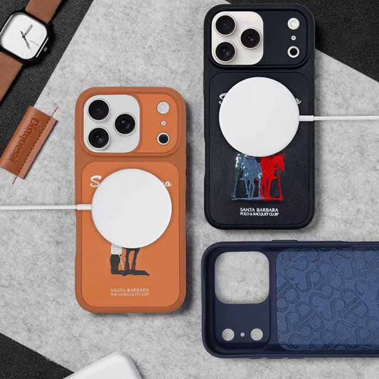 iPhone 17 Series Santa Barbara Questa Classic Rider Polo Leather Case