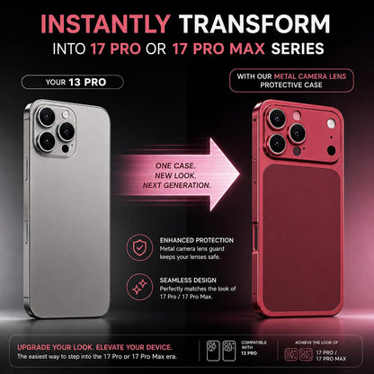 iPhone 13/14/15/16 Series to iPhone 17 Pro/ iPhone 17 Pro Max Converter with Side Bumper | Camera & Frame Upgrade Kit