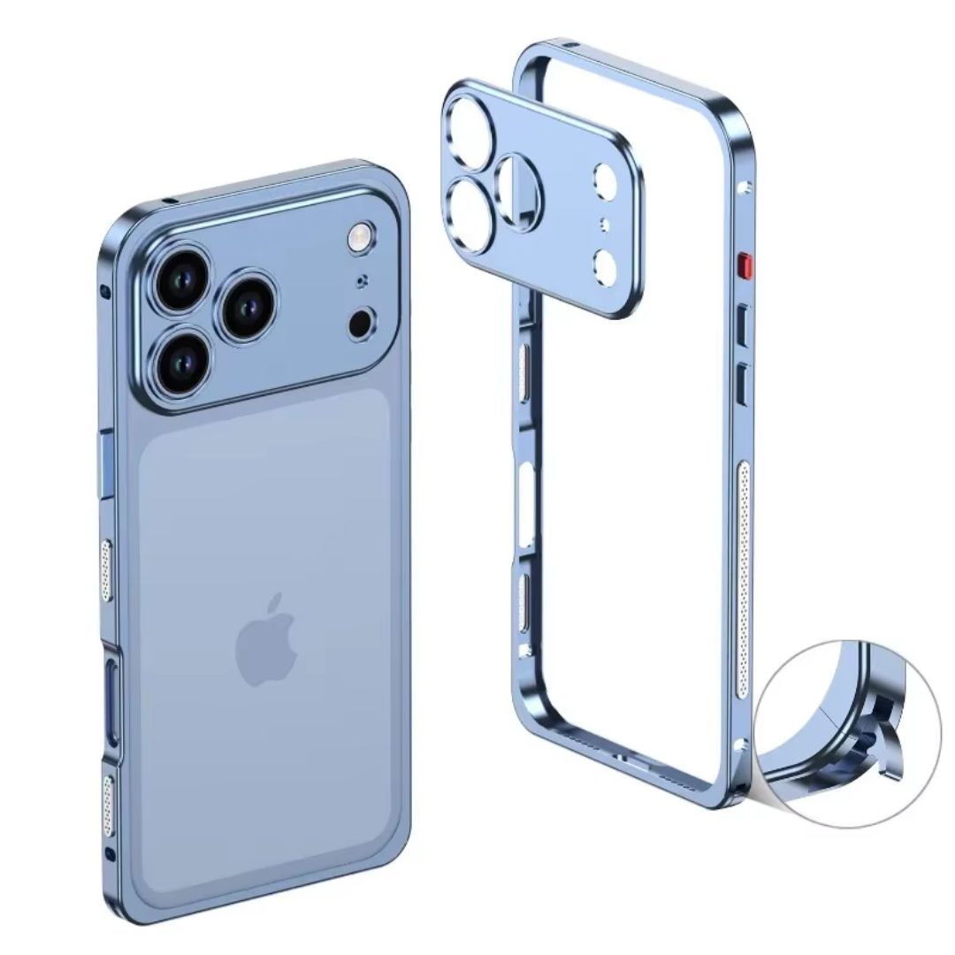 iPhone 13/14/15/16 Series to iPhone 17 Pro/ iPhone 17 Pro Max Converter with Side Bumper | Camera & Frame Upgrade Kit