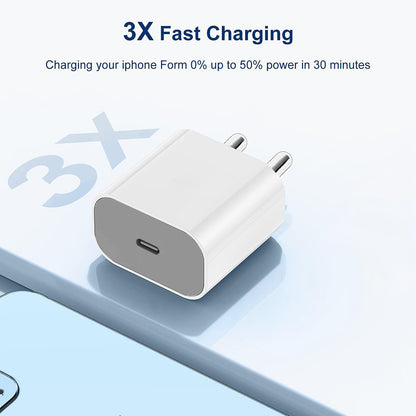 35W Fast Charging Dock + Type-C Cable for iPhone 17 & 16 Series