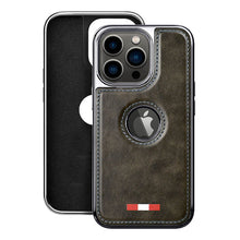 Load image into Gallery viewer, iPhone 13 Pro Premium Quality Leather with Logo Open Case
