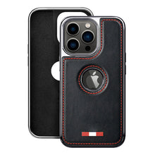 Load image into Gallery viewer, iPhone 15 Series Premium Quality Leather with Logo Open Case
