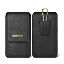 Load image into Gallery viewer, Luxurious Leather Pouch Belt Clip Holster Waist Double Layer Mobile Phone Bag
