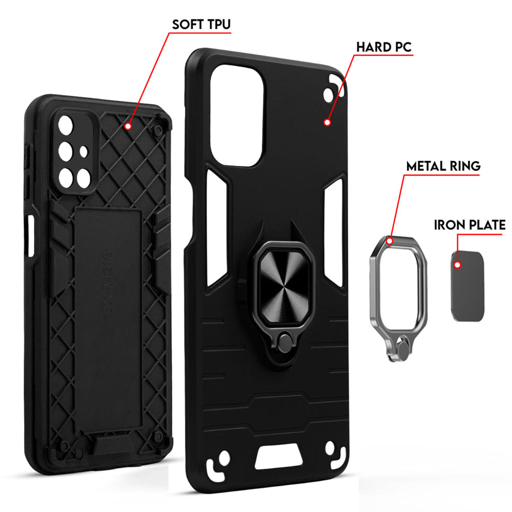 OnePlus Series UAG Shockproof Dual-Layer Armor Case with Kickstand Ring