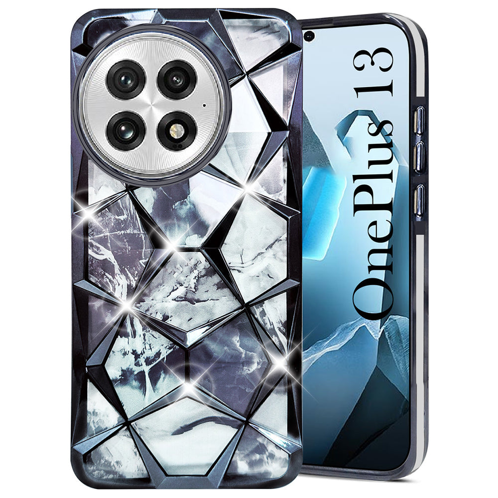 OnePlus Series Glitter Diamond Case – Dual Design Sparkle Back Cover for Stylish Protection