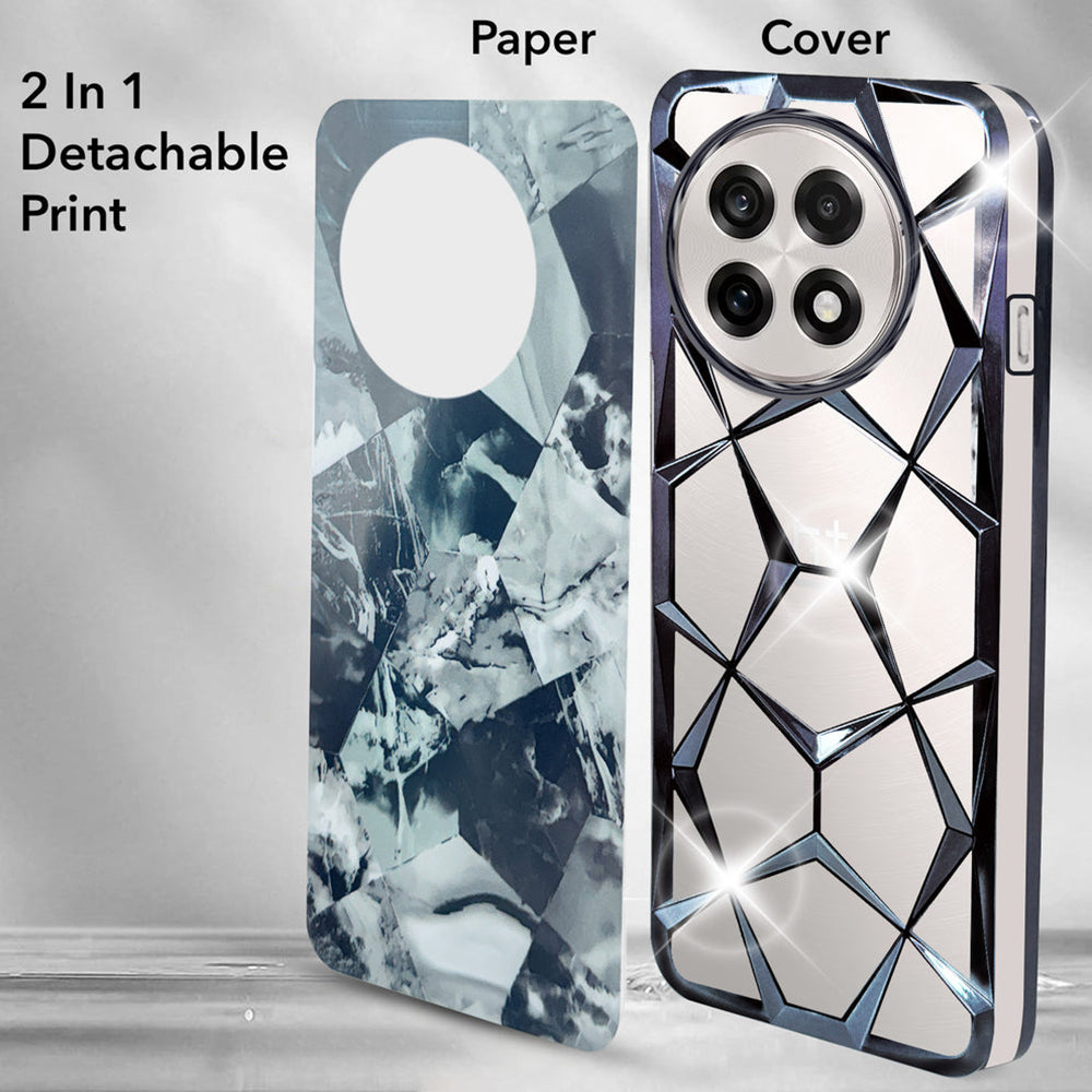 OnePlus Series Glitter Diamond Case – Dual Design Sparkle Back Cover for Stylish Protection