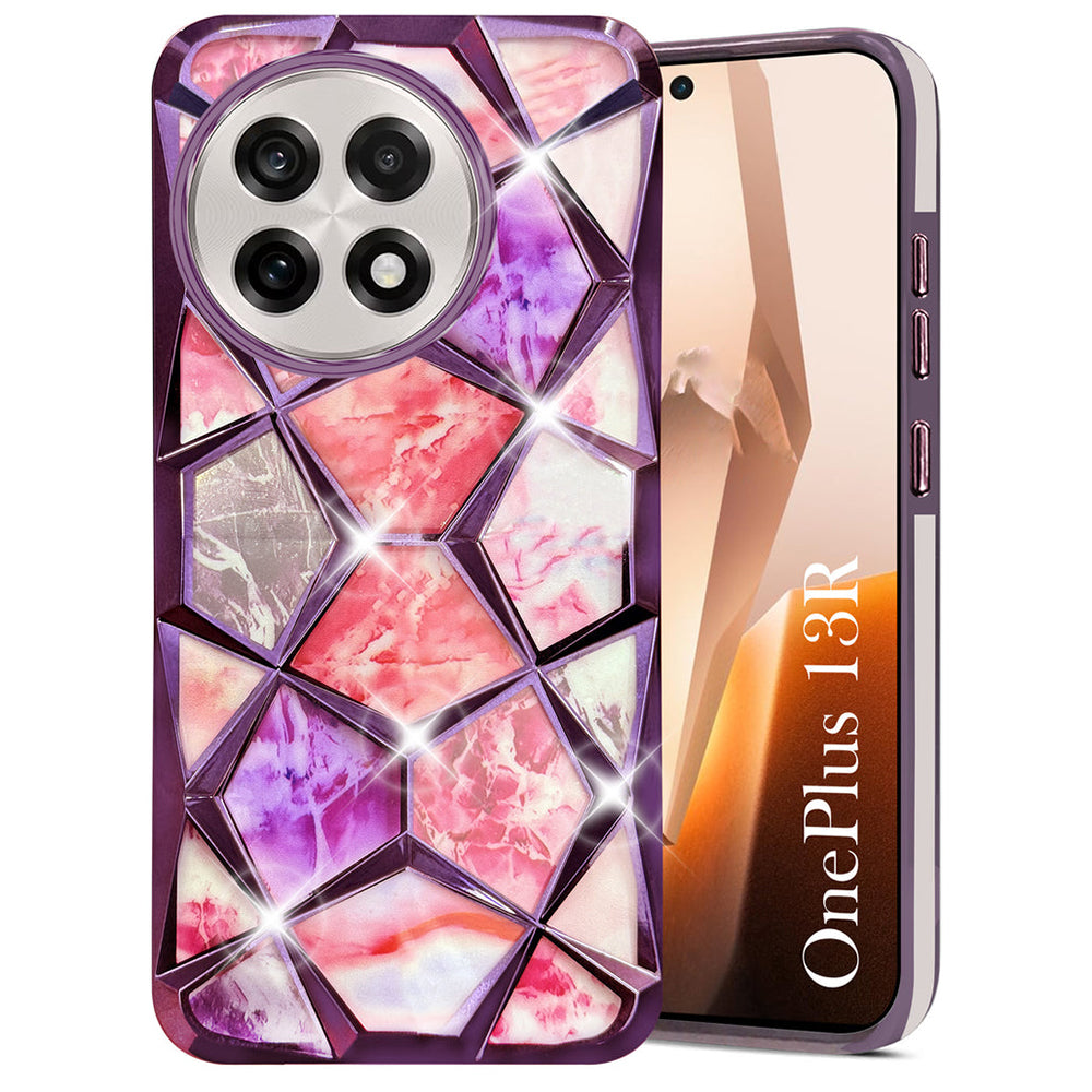 OnePlus Series Glitter Diamond Case – Dual Design Sparkle Back Cover for Stylish Protection