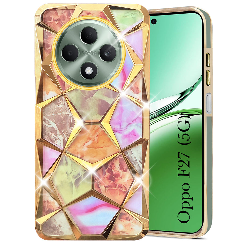Oppo F27 Pro Glitter Diamond Case – Dual Design Sparkle Back Cover for Stylish Protection