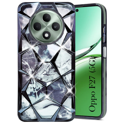 Oppo F27 Pro Glitter Diamond Case – Dual Design Sparkle Back Cover for Stylish Protection