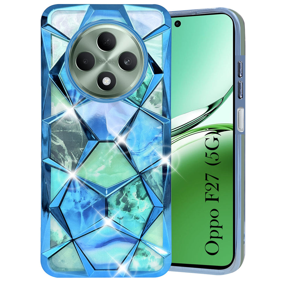 Oppo F27 Pro Glitter Diamond Case – Dual Design Sparkle Back Cover for Stylish Protection