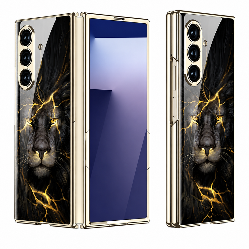 Galaxy Z Fold8 Ultra Lion Pattern Ultra High Protection Back Case