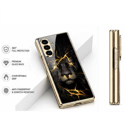 Galaxy Z Fold8 Ultra Lion Pattern Ultra High Protection Back Case