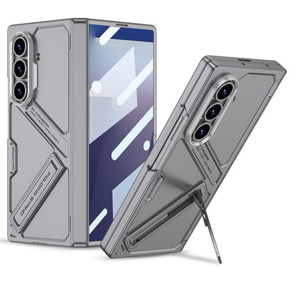 Galaxy Z Fold8 Ultra GKK Matte Leather Folding With Stand Case