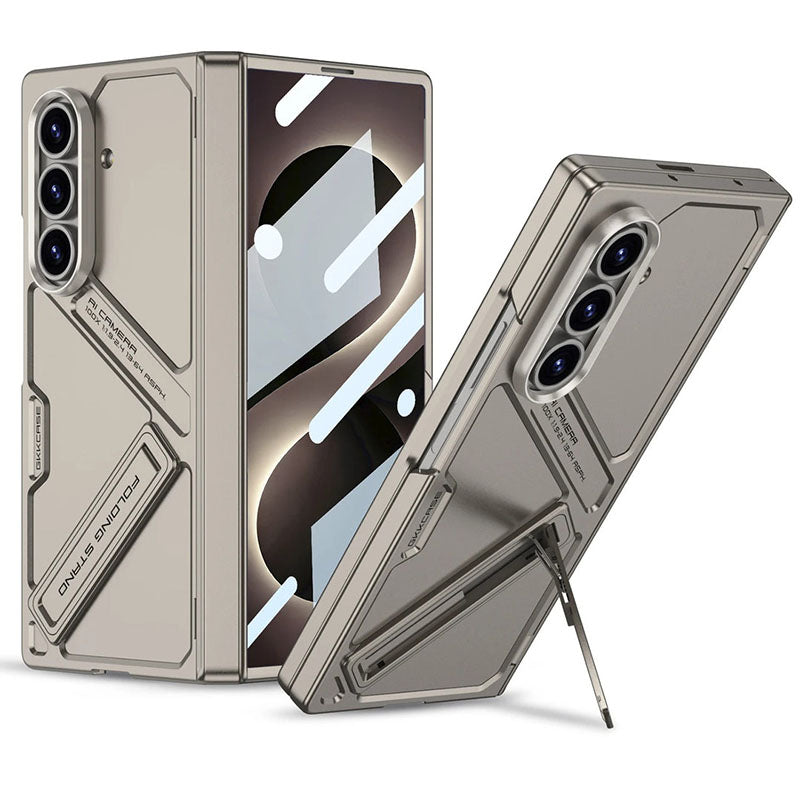 Galaxy Z Fold8 Ultra GKK Matte Leather Folding With Stand Case