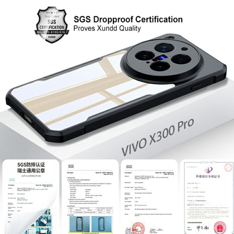 VIVO X300 Shockproof Protective Shell Transparent Clear Case