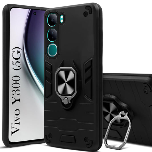 Vivo Y300 UAG Shockproof Dual-Layer Armor Case with Kickstand Ring
