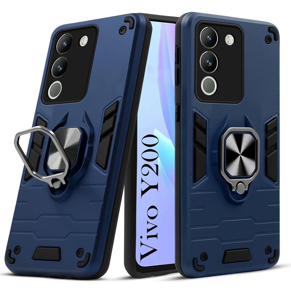 Vivo Y200 UAG Shockproof Dual-Layer Armor Case with Kickstand Ring