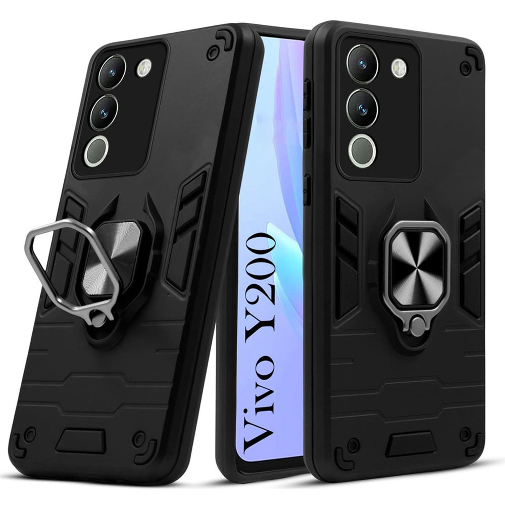 Vivo Y200 UAG Shockproof Dual-Layer Armor Case with Kickstand Ring