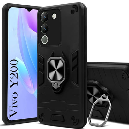 Vivo Y200 UAG Shockproof Dual-Layer Armor Case with Kickstand Ring