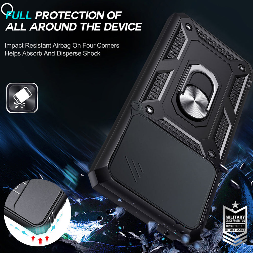 Vivo Y39 5G Hybrid Dual Armor Case with Camera Slide Cover – Shockproof Polycarbonate Protection