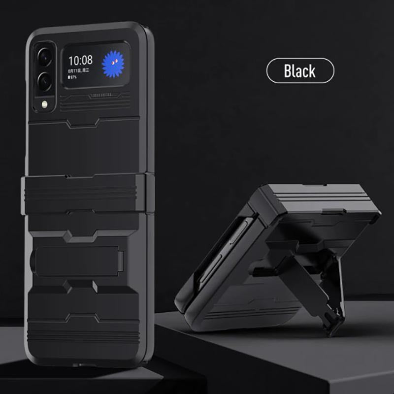 Galaxy Z Flip3 Luxury Kickstand Shockproof Hinge Protect Folding Case