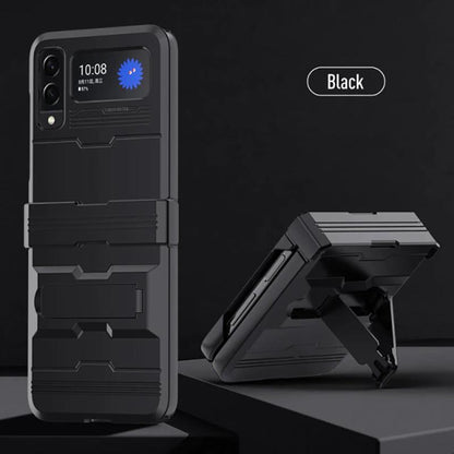 Galaxy Z Flip3 Luxury Kickstand Shockproof Hinge Protect Folding Case