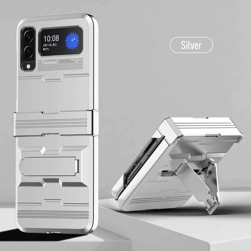 Galaxy Z Flip3 Luxury Kickstand Shockproof Hinge Protect Folding Case