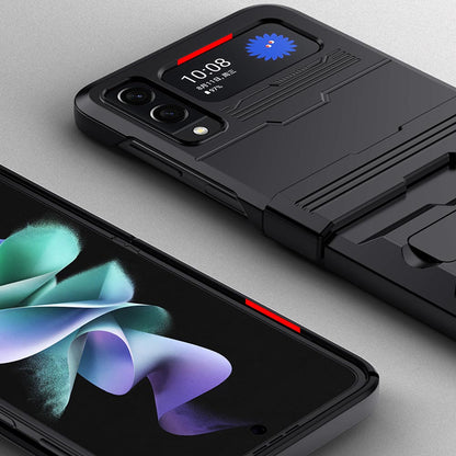 Galaxy Z Flip3 Luxury Kickstand Shockproof Hinge Protect Folding Case