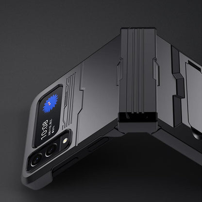 Galaxy Z Flip3 Luxury Kickstand Shockproof Hinge Protect Folding Case