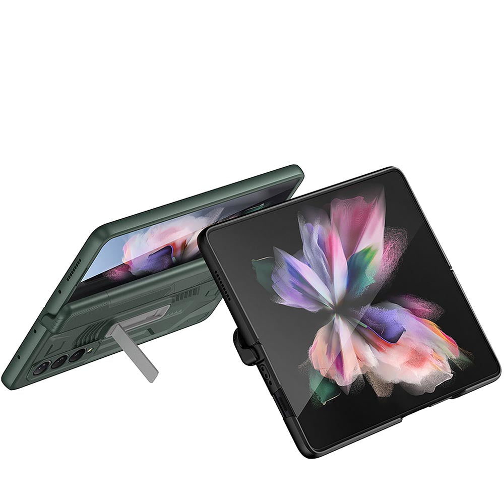 Galaxy Z Fold3 Hinge Magnetic Coverage Amor Kickstand Case