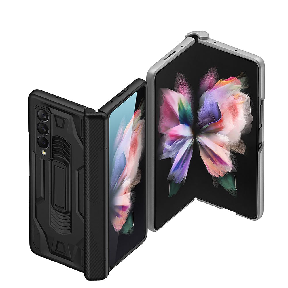 Galaxy Z Fold3 Hinge Magnetic Coverage Amor Kickstand Case