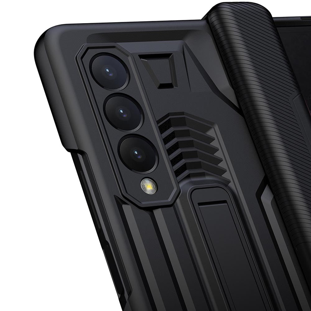 Galaxy Z Fold3 Hinge Magnetic Coverage Amor Kickstand Case