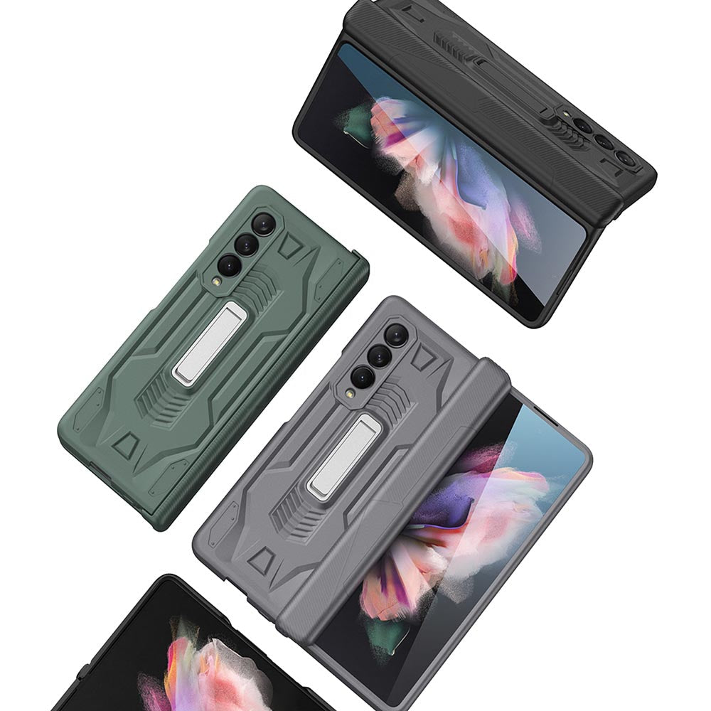 Galaxy Z Fold3 Hinge Magnetic Coverage Amor Kickstand Case