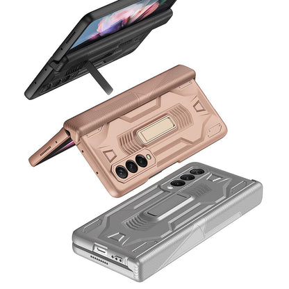 Galaxy Z Fold3 Hinge Magnetic Coverage Amor Kickstand Case