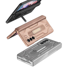 Load image into Gallery viewer, Galaxy Z Fold3 Hinge Magnetic Coverage Amor Kickstand Case
